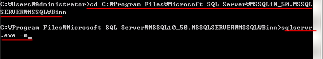 MS-SQL SA 패스워드 설정 및  복구 / 윈도우 인증 추가