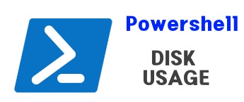 powershell windows disk usage
