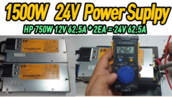 1500W 24V DC Power Supply  DIY /  24V 62.5A  / 서버 파워를 이용한 고출력 파워 서플라이